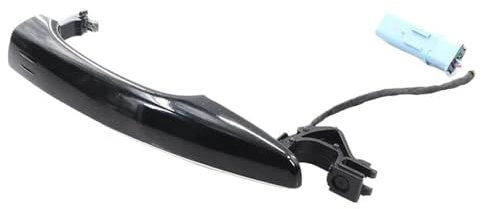 Poignée Porte Avant Gauche Voiture Poignées De Porte Extérieures Noires avec Trou De Clé De Capteur pour Peugeot 508 408 308S 4008 5008