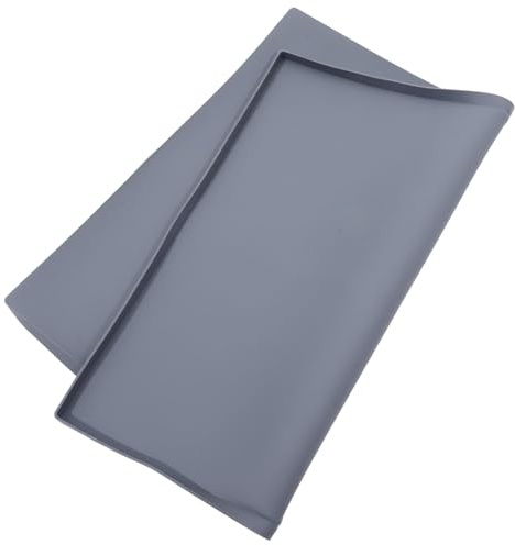 Silikon Trocknerauflage 60x50cm Graue Oberteilschutzmatte | Waschmaschine und Trockner, Rutschfestes Design, Geeignet für Zuhause und Waschküche