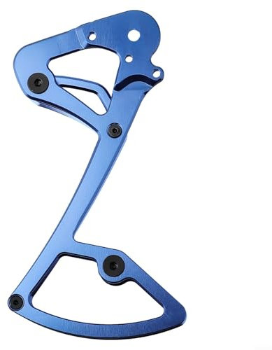 7075 T651 placa de cambio de marcha trasera eléctrica de aluminio para bicicletas Garbaruk compatible con Nx X1 X01 (azul)