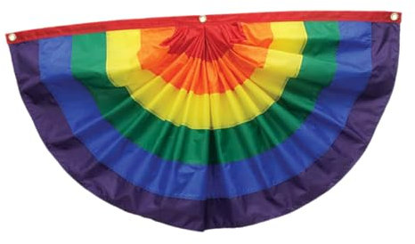 TOYANDONA 3 Pièces Drapeau de Fierté Arc Ciel Bannière Lgbti Décoration de Fête et Durable avec Anneaux Métalliques pour Événements Pride Célébrations Sociales