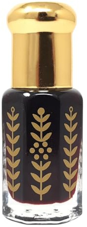 Natureluxy Ätherisches Öl aus schwarzem Moschus, intensiver & betörender Duft, 6 ml Flasche mit goldfarbenem Deckel