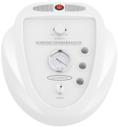 Kit de thérapie sous vide - Machine de microdermabrasion diamant multifonction - Appareil de roderrmabrasion - Aspiration 0-60 cmHg - 3 stylos diamant 9 têtes de diamant - Pour salon de beauté, ménage