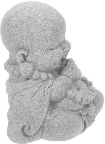 Veemoon Kleine Stil aus Sandstein Blauem mit Stabilem Buddha Figur Sockel Kompakt im Vintage für Aquarium Landschaftsbau und Gartendekoration