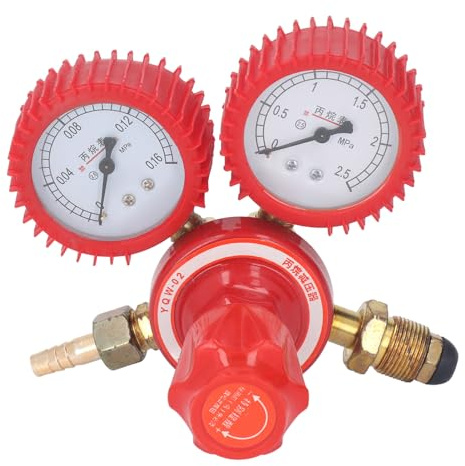 Welder Gas Regulator TIG Gauge Flow Meter Valve Flowmeter Dual Gauge 9mm Connector
