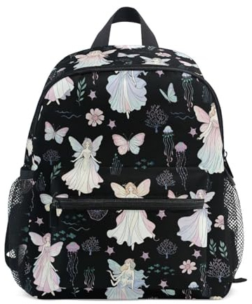 Wudan Rucksack mit himmlischen Katzen und Mondfeen, für Jungen und Mädchen, mit Taschen