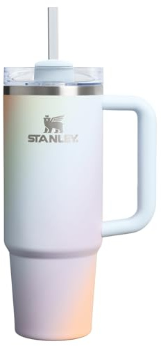 STANLEY Quencher H2.0 Flow State Tumbler, 30 oz, Sunrise Spiral | Handle and Straw | 3-Position Lid | Cup Holder Compatible for Travel | Insulated Stainless Steel Cup | BPA-Free