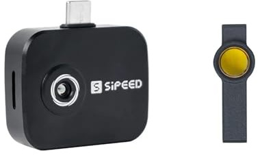 Sipeed T256S Thermal Imaging Camera, 256 x 192 Resolution, AI Super Resolution 640 x 480, Macro Lens, 1.69 Inch Touchscreen, USB-C