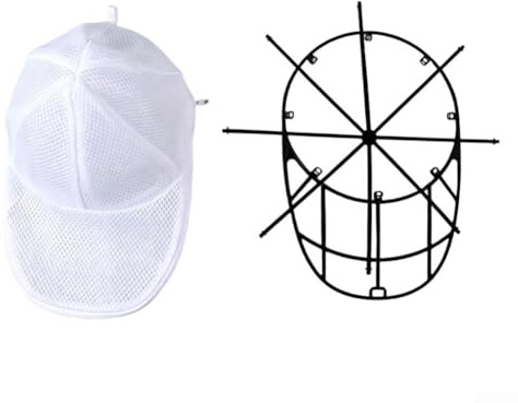 2 Kappen-Wäscheständer, kompatibel mit den meisten Kappengrößen, einschließlich Baseballmützen und Snapbacks mit Schutznetz für Waschmaschinen