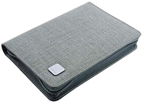 erofa KACO Fountain Pen Pouch Pen Case Bag Business Style for 10 Pen Gray Waterproof