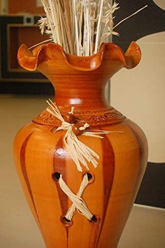Deko-Shop-Hannusch Edle Bodenvase, Amphore, Vase, braun, 60 cm, Tonkeramik, aus Portugal