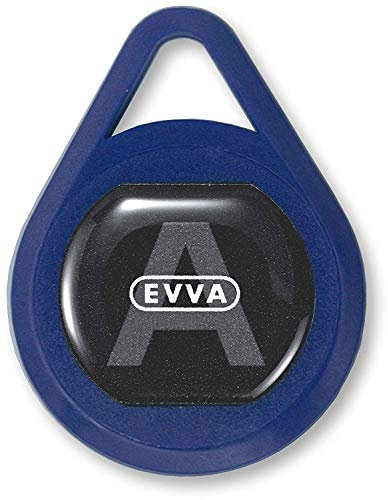 EVVA AirKey KeyTag für AirKey Zylinder - Identmedium Schlüsselanhänger - 5 Stück - blau