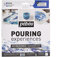 Pébéo Kit découverte Pouring 4x59ml + Silicone 50ml, Acrylique, Blanc, Bleu, Turquoise, Or, Ensemble de 6 pièces, Set de 50