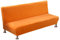 PETCUTE Sofabezug ohne armlehne futonbezug Stretch sofahusse ohne armlehne sofaüberwurf schlafsofa bezug ohne armlehne Orange