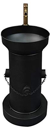 FINDYU Lavandino con Rubinetto Stile Industriale Idrante A Pavimento Lavandino del Bagno Retro Ferro Metallo Lavabo Vintage (Colore : Nero)