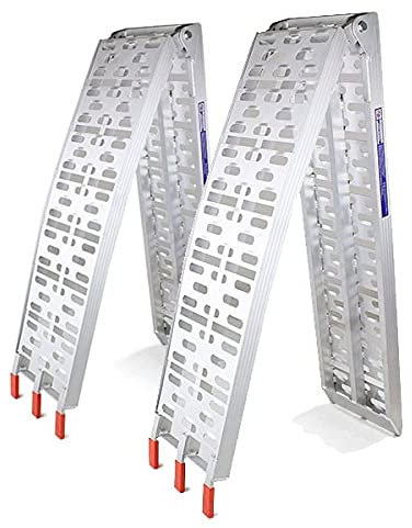 2x Lightweight Portable Aluminium Folding Loading Ramps,Bike Ramp, wheelchair accessories, mobility scooter, car ramps, 225cm Length x 28cm Wide Capacity Up To 340Kg 2pcs, With 1 Year Warranty