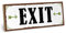 ARTFAVES® Wandbild Holzschild mit Spruch - EXIT - Türschild Retro Vintage Deko Bild Geschenk - Zuhause, Büro