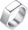 Richsteel Anello Creativo Dado Esagonale con Rune Anello Minimalista da Uomo Unisex Stile Punk HIppie Hiphop Personalizzabile Argento/Nero/18k Oro in Acciaio Inox