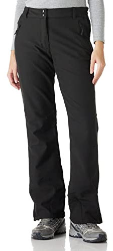 Outdoor Ventures Skihose Outdoorhose Damen Wanderhose Wasserdicht Softshellhose Winter Thermohose Ski Hosen Warm Gefüttert Arbeitshose Snowboardhose Winddicht Trekkinghose Schwarz (6-31/ 31-36)