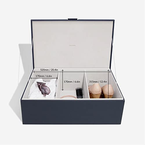 Stackers Navy & Gold Large Storage Box