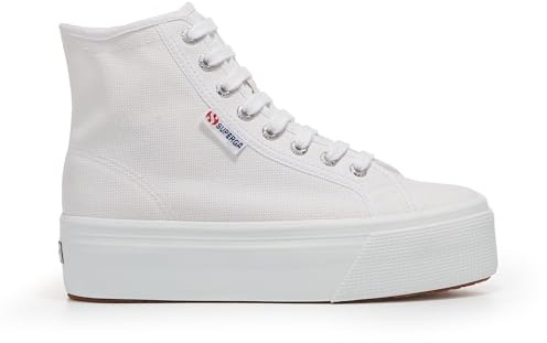Superga Damen Sneaker high weiß/schwarz/dunkelrot 42
