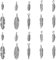 Airssory 100 Stück 10 Stile Vintage Vogel Feder Charms Winzige baumelnde Charm Sortierte Bulk für Pulloverkette Halskette Schmuckherstellung und Handwerk – 15 x 5 mm