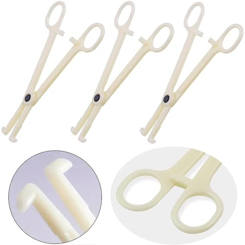 Piercing Clamps 25Pcs Piercing Forceps Septum Forceps Clamps Slotted Disposable Piercing Clamps for Ear Nose Lip Navel Tongue Septum Belly Piercing Kit Piercing Tools