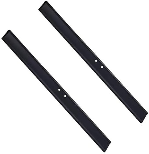 2 Stücke Gummilippe 35cm Silikon Abziehlippe für Duschabzieher Ersatzlippe für Abzieher (Schwarz)