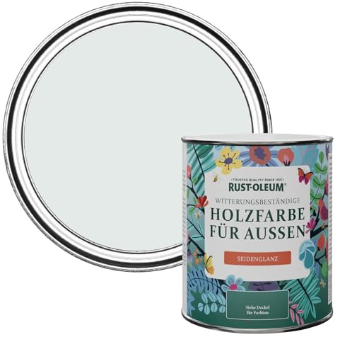 Rust-Oleum Grey Mould-Resistant Garden Paint In Satin Finish - Monaco Mist 750ml