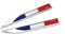 PTDecals 1 Paar Französisch FR Flagge Metall Emblem Aufkleber 14,7 cm * 2 cm Grafik Aufkleber Abzeichen Für Fahrzeug Motor Auto Kotflügel Seitenschweller Kofferraum Boot Heckklappe Türschutz Fenster