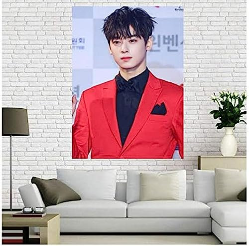 Poster Cha Eunwoo Sänger Schauspieler Star Poster Porträt Bilder Poster Und Drucke Kunst Wand Leinwand Malerei Home Decor 50X70Cm Kein Rahmen