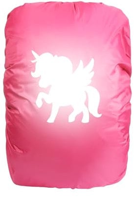KATOOM Regenhülle Rucksack Schulranzen Regenschutz wasserdichte Regenüberzug Ranzen Rucksackschutz für Outdoor Camping Wandern mit Reflektorstreifen Sicherheitshülle