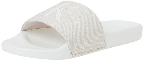 Calvin Klein Jeans Women SLIDE MONOGRAM CO, Whisper Pink/Creamy White, 41 EU