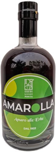 Ditta Eredi Luigi Poscia - AMAROLLA - Amaro alle erbe amabilmente amaro. Bottiglia 70 cl 28%.