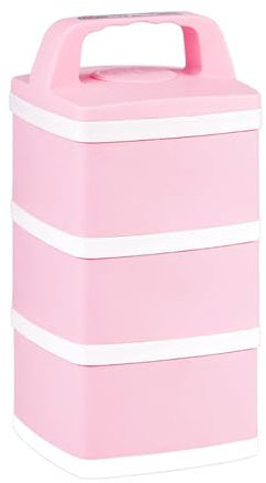 Vajilla & Drinkware 1/2/3 capas giratoria lonchera de acero inoxidable a prueba de fugas contenedor de almacenamiento de alimentos contenedor de almacenamiento