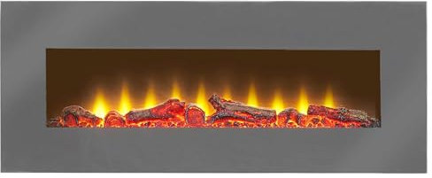 Sureflame WM-9505 - Chimenea eléctrica de pared con mando a distancia (107 cm), color gris