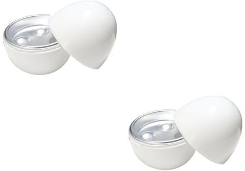 DECHOUS 2pcs Microwave Egg Poacher Egg Capacity Round Shape Cooker Retain Moisture Safe Design
