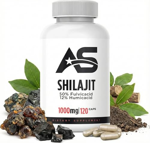 American Supps® PREMIUM Shilajit Orginal Himalaya Mumijo hochdosiert [120 Vegane Kapseln] - 1000mg - 60-Tage-Vorrat