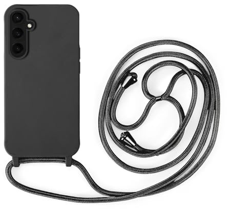 betterfon Handykette Kompatibel mit Samsung Galaxy S23 FE | Necklace Hülle mit Band, Handyhülle zum Umhängen | Case mit Handykordel, Stoßfeste Schutzhülle zum Umhängen Kordel | Schwarz