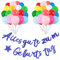Geburtstagsdeko Bunt, Luftballons Geburtstag Deko, Happy Birthday Girlande, Birthday Decorations Jungen Mädchen 26 Stück 12 zoll Helium Ballons mit 2 Bändern