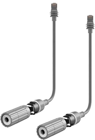 2er-Pack Starlink-Ethernet-Kabel-Adapter, SPX-Stecker auf RJ45-Anschlüsse, Entworfen für Gen3 Dish und Router, Rechteckiges Starlink-Satelliten-V3-Zubehör (1M+1M)