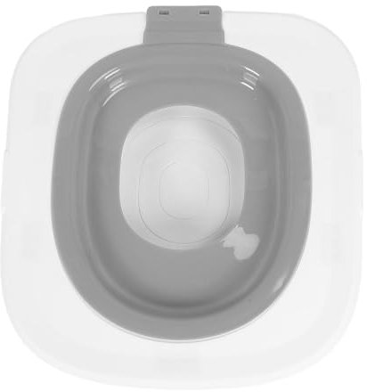 Cat Toilet Training, Reusable Cat Toilet Trainer, ABS Material, Easy Cleaning and Maintenance, for Cats, 37x40cm Size, Universal Toilet Training Kit with Detachable Design (Grey)