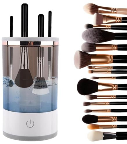 GMHLLES Electric Makeup Brush Cleaner, Automatic Cleaning and Drying Tool for All Size Beauty Brushes