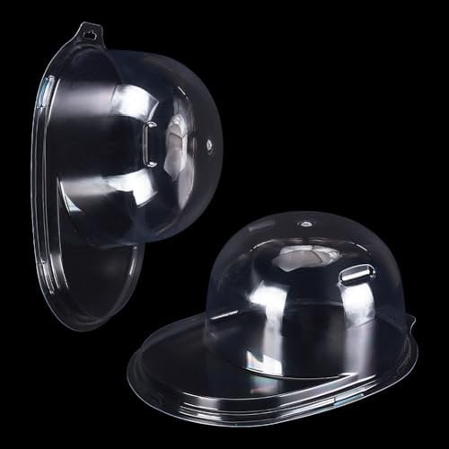 GOMAKERER 5 Sets Flat Brim Plastic Hat Protector Holder for Signed Baseball Caps, Baseball Hat Display Case Wall Mount Clear Display Case Hat Boxes for Collectibles Box Travel Case Storage