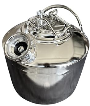 Semfeil Brew 1.6 Gallon Single Head Beer Line Cleaning Keg Cleaning Kit Kegerator Beer Line Cleaning Kit with 1 D spear Used for Beer Line Cleaning, 1.6 Gallon Keg Line Cleaning Kit