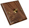 ComfyHarbor Interruptor de luz de palanca, interruptores de momento, chapado en madera de nogal retro, luz de pared de palanca de latón, interruptores basculantes, interruptor de luz interior