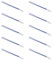 10x Luce di cortesia blu, spia colorata per moduli basculanti neri, Compatibile Con BTicino Living, frutti, interruttori, pulsanti, deviatori, dimmer, sensori, Per Placche originali e compatibili