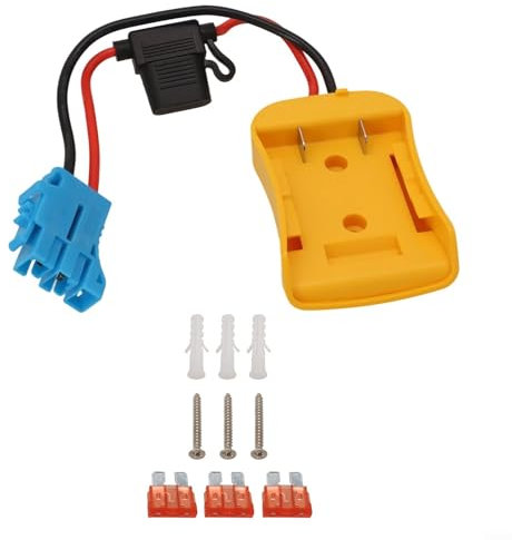 HOHOVYVY Adaptateur de batterie pour convertisseur Dewalt 20 V avec connecteur de faisceau de câbles 12 AWG (bleu)