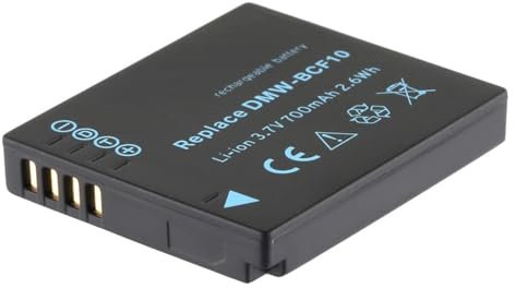 Akku für Panasonic DMW-BCF10E / DMW-BCF10 CGA-S/106C Panasonic Lumix DMC-FS62 DMC-FS10 FS6 FS7 FS15 FS30 FS42 FS62 DMC-FT3 DMC-TS4 3.7v Li-Ion Accu 700mAh Kamera