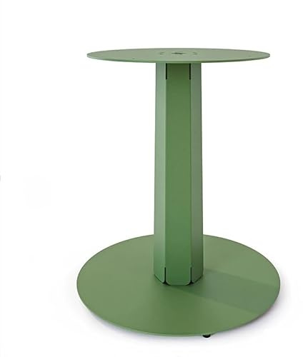 DECO GEM Pied Central pour Table Mange Debout en Acier Finition époxy Vert à Visser, H.86 cm