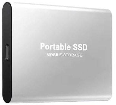Portable SSD 4TB USB-C External Hard Drive – Grey | Compatible with PC, Laptop, Mac - Compact Backup Storage Drive